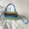 Bolsa de Mão Simples Color-Blocking Estilo Coreano Verão 2025 Nova Tendência Personalidade Ins Bolsa de Ombro Fashion Chic Bolsa Transversal