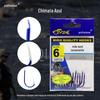 Anzol de Pesca Profissional de Aço Carbono Alto com Farpas Azul Qianyou Pacote Pequeno Equipamento para Pesca em Riacho ao Ar Livre Atacado