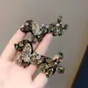 Pinza para pelo de cachorro de alta resistencia con incrustaciones de diamantes, lujo ligero y elegante, pinza de cocodrilo con diamantes brillantes, diseño de nicho, pinza para flequillo y mechones, accesorio para el cabello