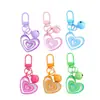 Nuevo Colgante Llavero Campana Corazón Acrílico Transfronterizo Decoración de Empaque de Bolso Femenino Colgador de Llavero de Coche Regalo