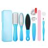 Set de tabla para frotar los pies exfoliante callosidades córneas cuchillo raspador cepillo para pies planeador de piel de pies talón amoladora de pies lima para pies herramienta de pedicura