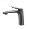 Lavabo de Lujo Ligero Grifo Gris Pistola Todo Cobre Agua Caliente y Fría Lavabo Doméstico para Baño Lavabo Lavabo de Mesa Grifo