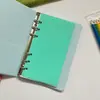 Carpeta A6 Bolsa de PP Cuaderno Verde Libro de Hojas Sueltas Presupuesto en Efectivo Páginas Interiores