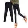 Leggings Femininos 2026 Novo Outono/Inverno Cintura Alta Slim-Fit Justo Elástico Skinny Calças Pretas para Mulheres Baixas