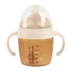 Biberón con Sensación de Leche Materna Real, Biberón 100% Silicona para Recién Nacidos, Herramienta para Destete de Bebés, Biberón