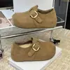 Zapatos de Algodón con Suela Suave Versátiles Impresionantemente Bonitos para Personas Perezosas Zapatos de Algodón Birkenstock para Mujer Nuevo Estilo Otoño/Invierno 2026 Sentido de Diseño de Nicho Cómodos
