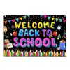 2026 Temporada de Regreso a Clases Transfronteriza Tela de Fondo para Decoración de Apertura Escolar Banderines Colgantes para Fiesta Pancarta de Temporada de Regreso a Clases Cortina de Puerta Bandera Tela de Fondo