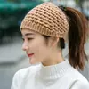 Banda para el cabello de lana tejida a mano para otoño e invierno, gorro de lana con protección para los oídos, banda para el cabello de ala ancha, accesorios para el cabello, tocado para mujer