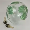 Globo Transparente Hoja Verde Hoja de Monstera Hoja de Coco 12 pulgadas Transparente Impreso Puntos Estrellados Copo de Nieve Globo Transfronterizo