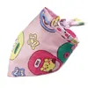 Bandana de Algodón Sarga para Perro Mascota Estilo de Atar Babero Infantil Bufanda para Cabeza de Bebé Empaquetado Individualmente