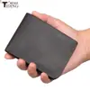 TIDING Amazon transfronterizo nuevo rfid antirrobo capa de cabezal de cepillo cuero billetera de negocios billetera corta regalo para hombre