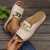 Sandalias de cuña con puntera abierta y diseño slip-on con hebilla de metal, para mujer, Comercio Exterior del Sudeste Asiático, Talla Grande Transfronteriza, Sandalias de Playa Boca de Pez