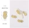 Nuevos accesorios para uñas transfronterizos, chanclas de diamantes, decoración de uñas con forma de cabeza de conejo, frasco de perfume, suministros para uñas de abeja