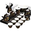 Fabricante de Juegos de Té de Cerámica al por Mayor Juego de Té Kung Fu Esmalte de Color Secundario Juego Verde Malaquita Caja de Regalo Regalo de Negocios Regalo para el Hogar