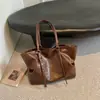 Bolso de hombro para mujer de moda transfronteriza, estilo retro simple, nicho, gran capacidad, para el día a día, bolso de mano tipo tote, estilo coreano