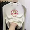 Camiseta Térmica para Niñas de Otoño e Invierno con Mangas Largas y Cuello Semi-Alto, Capa Base para Niños Mayores, Ropa Interior Auto-Calentable Moderna