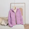 Jaqueta Leve de Penugem de Pato Branca 90% para Mulheres, Estilo Curto, Inverno 2026, Casual, Quente, Roupa de Baixo Estilosa, Tamanho Plus, Pinghu