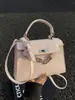 Bolsa Platinum da Moda para o Trabalho para Mulheres 2026 Primavera Novo Estilo Bolsa de Mão Casual Versátil Bolsa Caixa Vermelha Bolsa Transversal de Ombro