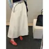 Saia Modeladora Mmc Dition para Mulheres Primavera e Verão 2026 Novo Estilo Saia Longa Elegante de Alta Qualidade Saia Evasê Saia Evasê