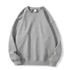 Nova Blusa de Moletom Masculina/Feminina de Tecido Grosso, Estilo Simples, Cor Sólida da Moda, Gola Redonda, Caimento Solto para Uso Casual no Outono