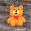 Accesorios para Funda de Teléfono Móvil de Dibujos Animados para Niños Accesorios de Resina Oso Pegamento Crema Material DIY Barro de Huella de Mano y Pie Tocado Accesorios para el Cabello
