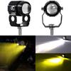 Venta caliente transfronteriza COB luz alta y baja una pequeña lente de pistola de acero foco foco motocicleta eléctrica foco modificado para coche