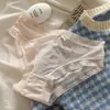 Ropa Interior Fina de Seda de Hielo para Mujer Verano Cintura Media Chica Sexy Secado Rápido Pantalones de Máscara Desnuda para Mujer Calzoncillos de Estudiante