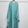 Suministrado directamente por el fabricante, el nuevo vestido sencillo de color liso holgado Yiduoduo, 24770, con mangas de murciélago y acabado satinado brillante