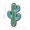 Etiqueta de bordado por computadora Duoku, parches adhesivos de cactus para zapatos y sombreros de niños, accesorios de ropa, pegatinas bordadas, pegatinas de tela