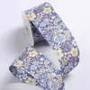 Manta Pequeña Floral Dulce de Doble Cara Cinta Estampada Retro Accesorios para el Cabello con Lazo DIY Pasador Accesorios para Collar de Mascota
