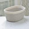 Cesta de armazenamento de suprimentos domésticos, cesta de armazenamento de corda de algodão, brinquedos, artigos diversos, roupas sujas, cesta de armazenamento, caixa de armazenamento de vários tamanhos para mesa
