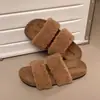 2026 Zapatillas de Lana de Cordero con Suela Gruesa para Mujer, Modernas y Versátiles para Usar al Aire Libre, Sandalias Casuales para el Hogar
