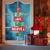 Decoraciones para Fiesta de Año Nuevo de Amazon Adornos de Navidad Colgantes de Puerta para Árbol de Navidad Cortinas Decorativas para Puerta Colgantes de Puerta