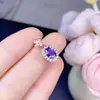 Venta Directa de Fábrica Colgante de Plata de Ley Incrustado con Tanzanita Natural Joyería Versátil para Mujer Regalo de Cumpleaños para Niñas