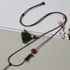 Collar de Cordón de Cuero Ajustable, Cuerda para Colgar Colgante de 1 mm, Adecuado para Joyería DIY de Jade y Cristal, Correa de Cuello Versátil al por Mayor