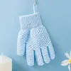 Guantes para bañar y exfoliar, potente herramienta exfoliante para eliminar la suciedad, guantes de cinco dedos para exfoliar la espalda, aptos para la piel, para uso doméstico