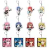 Colgante del anime "Bocchi the Rock!"Presentando a Bocchi-chan y Nika Nika, con expresiones geniales, adecuado para mochilas y como un llavero exquisito"