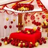 Set de decoración de habitación de boda para novios, globos de decoración de boda, guirnaldas para dormitorio nuevo, colección completa de artículos para bodas, popular en línea