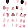 Adornos Colgantes de Navidad Adornos Colgantes Tridimensionales para Árbol de Navidad Colgante de Flores de Cuerda de Papel Suministros de Decoración Colgante para Fiesta de Navidad