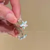 Secretos del Mar EstrelladoAnillo de Concha de Estrella de Mar Azul Fresco y Elegante, Moderno y Versátil, Anillo de Estrella de Mar Exquisito y Atmosférico