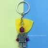 Chaveiro Bloco de Montar Vingadores Transfronteiriço Chaveiro Anel do Homem-Aranha Homem de Ferro Flash Compatível com Lego