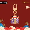Pingente Chaveiro Criativo Estilo Chinês Panda, Decoração de Bolsa, Lembrança de Formatura Cultural e Criativa