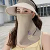 Nueva Máscara de Protección Solar 2025 para Mujer, Transpirable, Anti-UV, Cubre Rostro de Seda de Hielo, Protección para el Cuello, Máscara de Protección Solar de Aspecto Elegante para Ciclismo