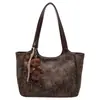 Bolsa Retro de Estampado de Leopardo Relajada Perezosa Nueva Otoño 2026 para Mujer Elegante para el Trabajo de Gran Capacidad Bolso de Hombro Único Bolso Tote