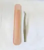 Pinzas de Precisión para Pestañas Postizas, Pinzas de Acero Inoxidable Ultraafiladas para Injerto de Pestañas, Pinzas Aplicadoras de Pestañas con Tratamiento Térmico Arenado