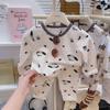 Conjunto de Ropa Interior Térmica Sin Costuras de Dibujos Animados para Niños y Niñas, Estilo Nuevo Otoño e Invierno 2026, Conjunto de Dos Piezas de Lycra