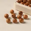 Cuentas Sueltas de Madera de Durazno, Cuentas Redondas Finamente Pulidas, Varios Tamaños, Collares con Cuentas, Pulseras, Cuentas Espaciadoras, Accesorios de Cuentas Sueltas para DIY, Bisutería