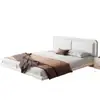 Cama de Hierro Moderna Simple Doble de 1.8m con Marco de Acero Cama Individual Económica de 1.5m Cama Flotante con Acolchado Suave