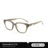 Marco de gafas de color carey de personalidad europea y americana, montura grande, para mujer, se puede equipar con 9083 moda tr90 miopía hombres al por mayor