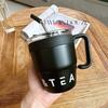 Taza de Café Simple Ins con Pajita Taza de Agua de Oficina Moderna con Asa Portátil Doble para Beber para Pareja Taza de Acero Inoxidable